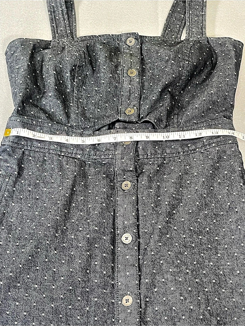 Rachel Rachel Roy Polka Dot Cutout Button Front Midi Dress Size 6 - Picture 7 of 10